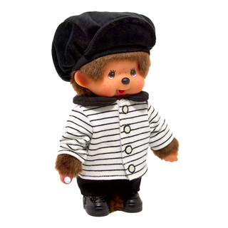 Monchhichi Striped Jacket and Casquette Boy Plush