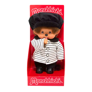 Monchhichi Striped Jacket and Casquette Boy Plush