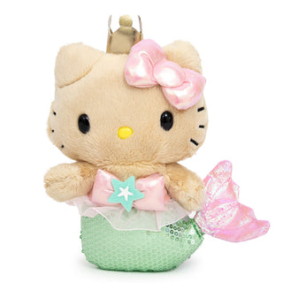 Hello Kitty Spangle Mermaid Tan Bean Doll plush