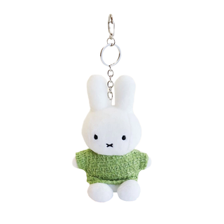 Miffy Green Tweed Oufit Plush Bag Charm