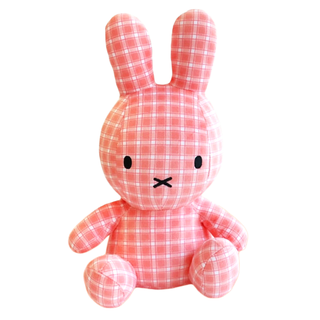 Miffy Pink Plaid Plush