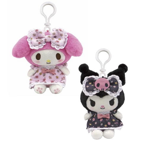 My Melody & Kuromi Flower Dress Clip-On Mascots