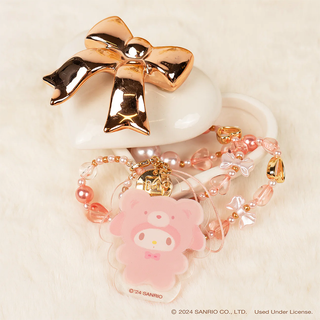 Sanrio Latte Kuma Acrylic Beaded Strap