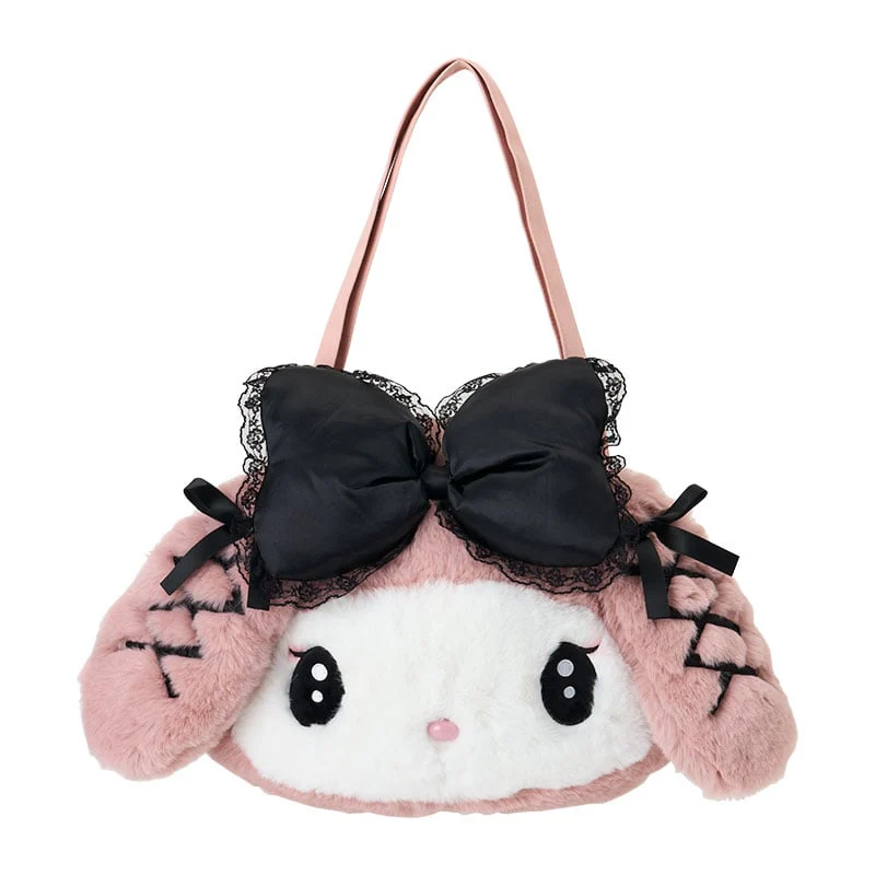 Sanrio Midnight Melokuro Plush Tote Bag