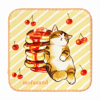 mofusand Cherry Pancake Wash Towel