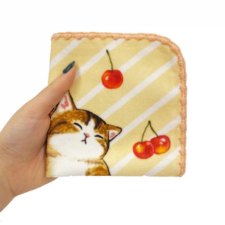 mofusand Cherry Pancake Wash Towel