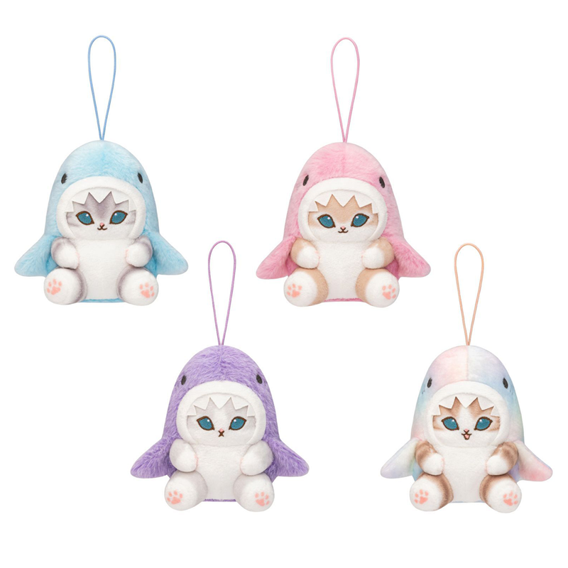 mofusand Shark Meow Pastel Plush Keychain – JapanLA