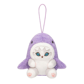 mofusand Shark Meow Pastel Plush Keychain