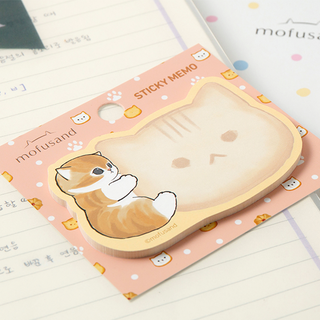 mofusand Orange Cat Sticky Memo Pad