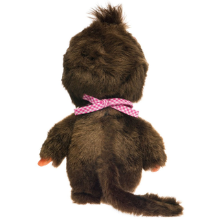 Monchhichi Classic Pink Bib Girl Plush