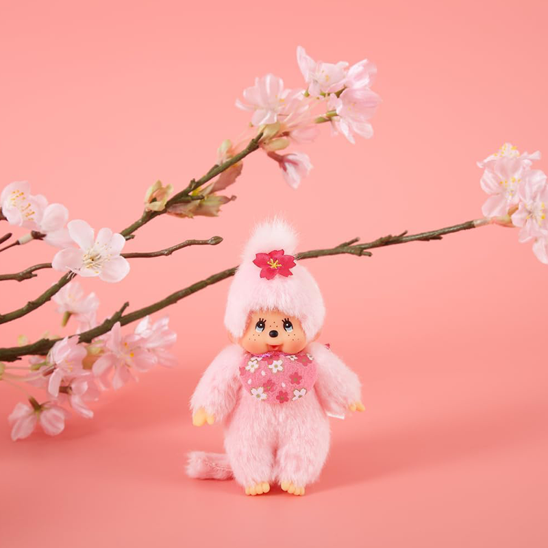 Monchhichi Cherry Blossom Keychain – JapanLA Monchhichi Cherry Blossom Keychain – JapanLA