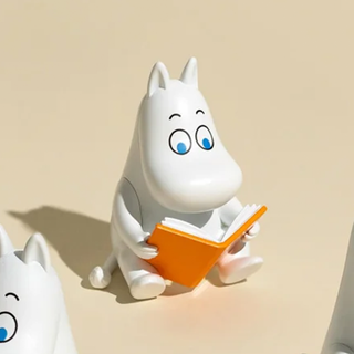 Opened Orange Book Moomin Reads Figure Blind Box