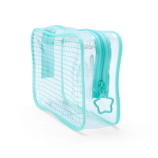 Sanrio Clear Grid Zipper Pouch