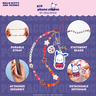 Sanrio Soccer Acrylic Beaded Strap