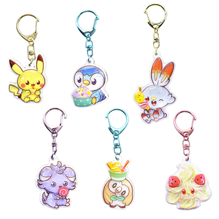 Pokemon Pokepeace Candy Mirror Keychain Blind Box