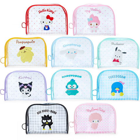 Sanrio Clear Zipper Cosmetic Pouch