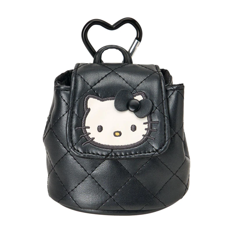 Hello Kitty Black Quilt Mini Backpack Pouch