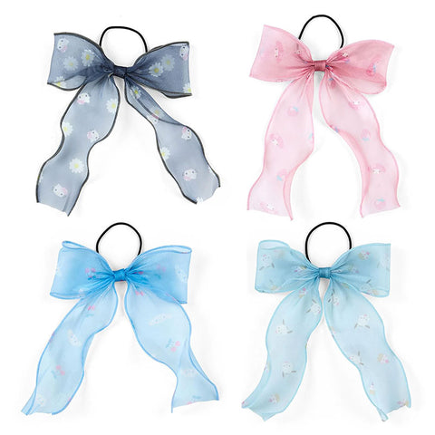 Sanrio Grid Big Ribbon Ponytail Holder