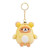 Rilakkuma in Kiiroitori Kigurumi Keychain