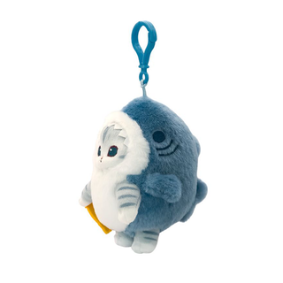 mofusand Shark Meow Plush Keychain