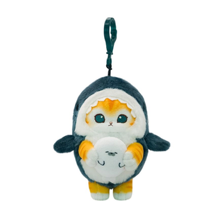 mofusand Shark Meow Plush Keychain