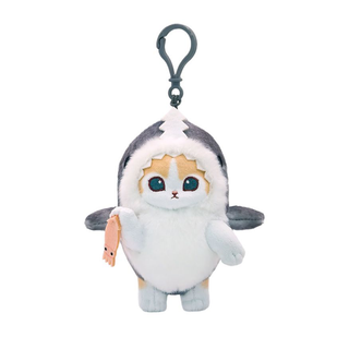 mofusand Shark Meow Plush Keychain