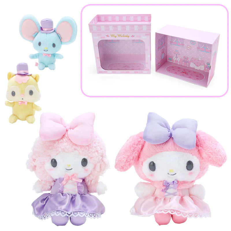 Sanrio Japan Kuromi Baku Dress Up Doll 4 pc Set Plush