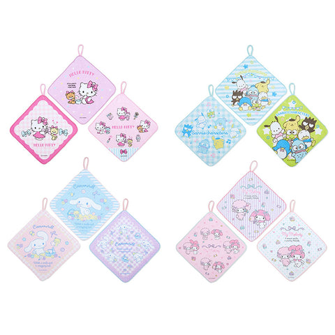 Sanrio Loop Hand Towel Set of 3