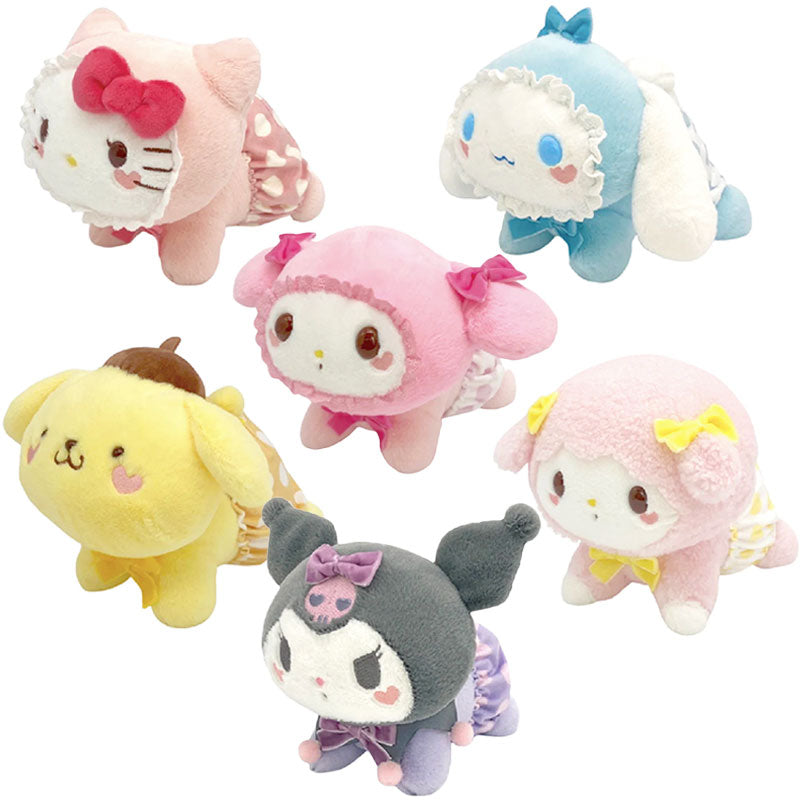 Sanrio Official Cinnamoroll Baby Plush Toy Baby Care Set Stuffed Toy Kawaii