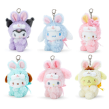 Sanrio Fluffy Rabbit Clip On Mascot