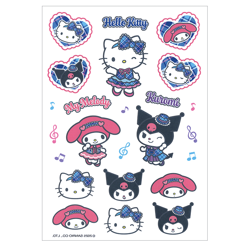 Sanrio Girl Group Temporary Tattoo Sheet