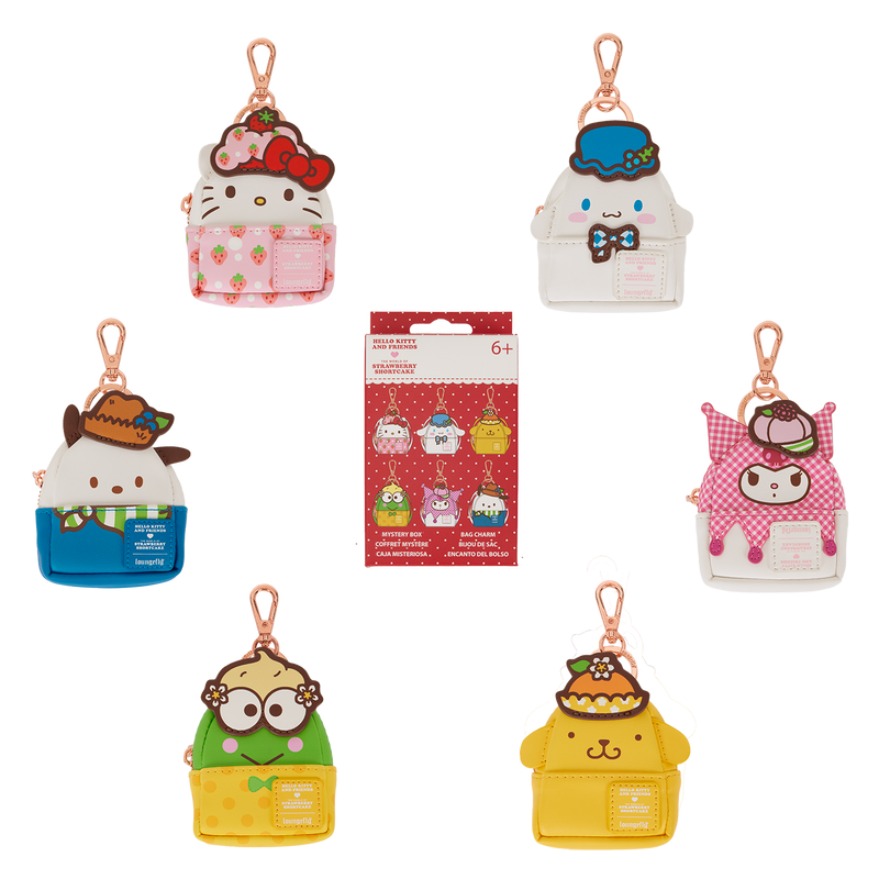 hello kitty backpack sweets Hello Kitty and Friends x Strawberry Shortcake Mini Backpack Bag Charm – JapanLA