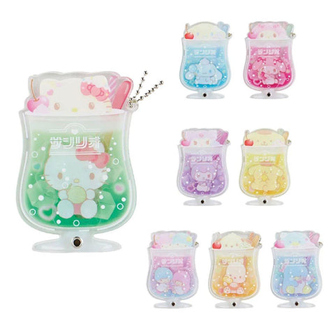 Sanrio Photo Card Soda Float Acrylic Charm Blind Box