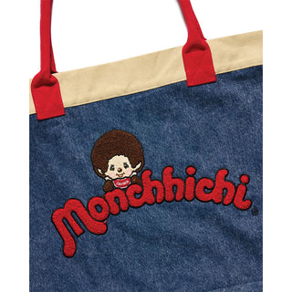 Monchhichi Washed Denim Tote Bag