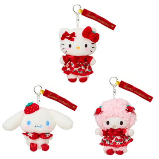 Sanrio Strawberry News 50th Anniversary Plush Keychain