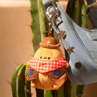 Tayto Potato Gingham Cowboy Bag Charm