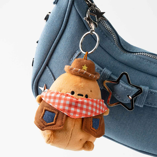 Tayto Potato Gingham Cowboy Bag Charm