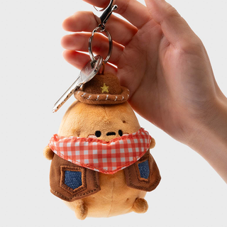 Tayto Potato Gingham Cowboy Bag Charm