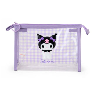 Sanrio Clear Gingham Zipper Pouch