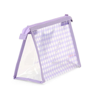 Sanrio Clear Gingham Zipper Pouch