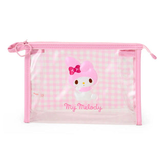 Sanrio Clear Gingham Zipper Pouch