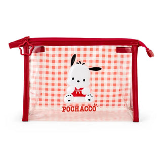 Sanrio Clear Gingham Zipper Pouch