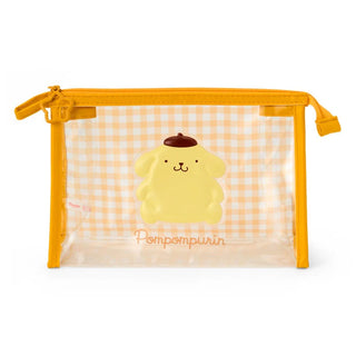 Sanrio Clear Gingham Zipper Pouch