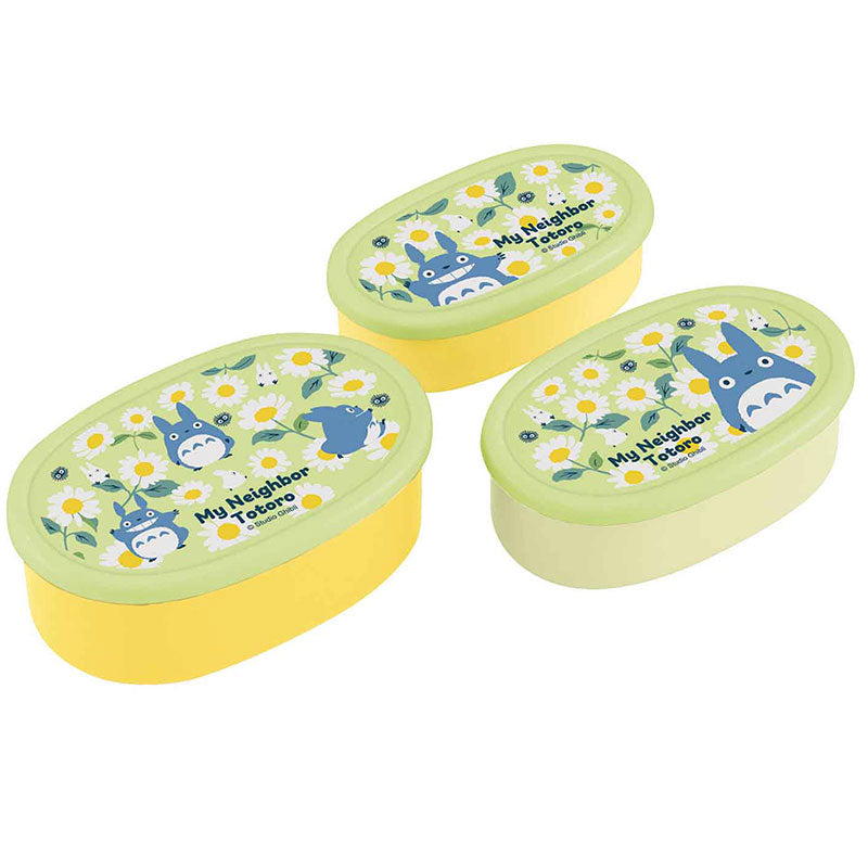 Totoro Daisies 3-Piece Stackable Food Container – JapanLA