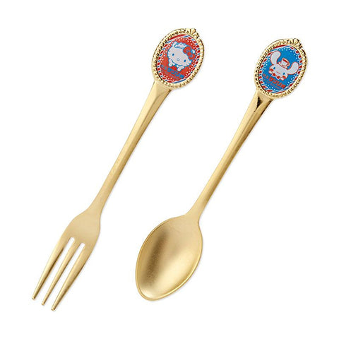 Sanrio Retro Cafe Dessert Spoon & Fork Set