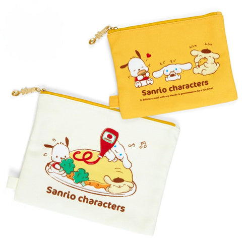 Sanrio Characters Omurice Flat Pouch Set