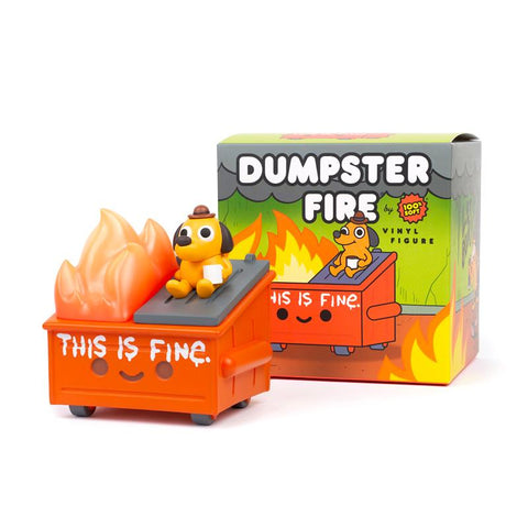 Dumpster Fire This is Fine Vinyl Figure