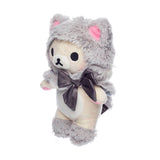 Korilakkuma Cat with Grey Hooded Cape