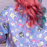 JapanLA Hello Kitty & Friends Kawaii Horror Button Up