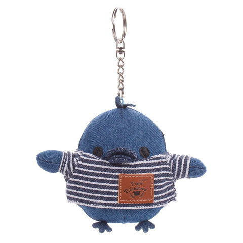 Kiiroitori Denim Keychain